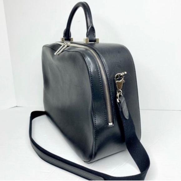 The Row Top Handle Smooth Leather Briefcase Bag - Picture 4 of 10